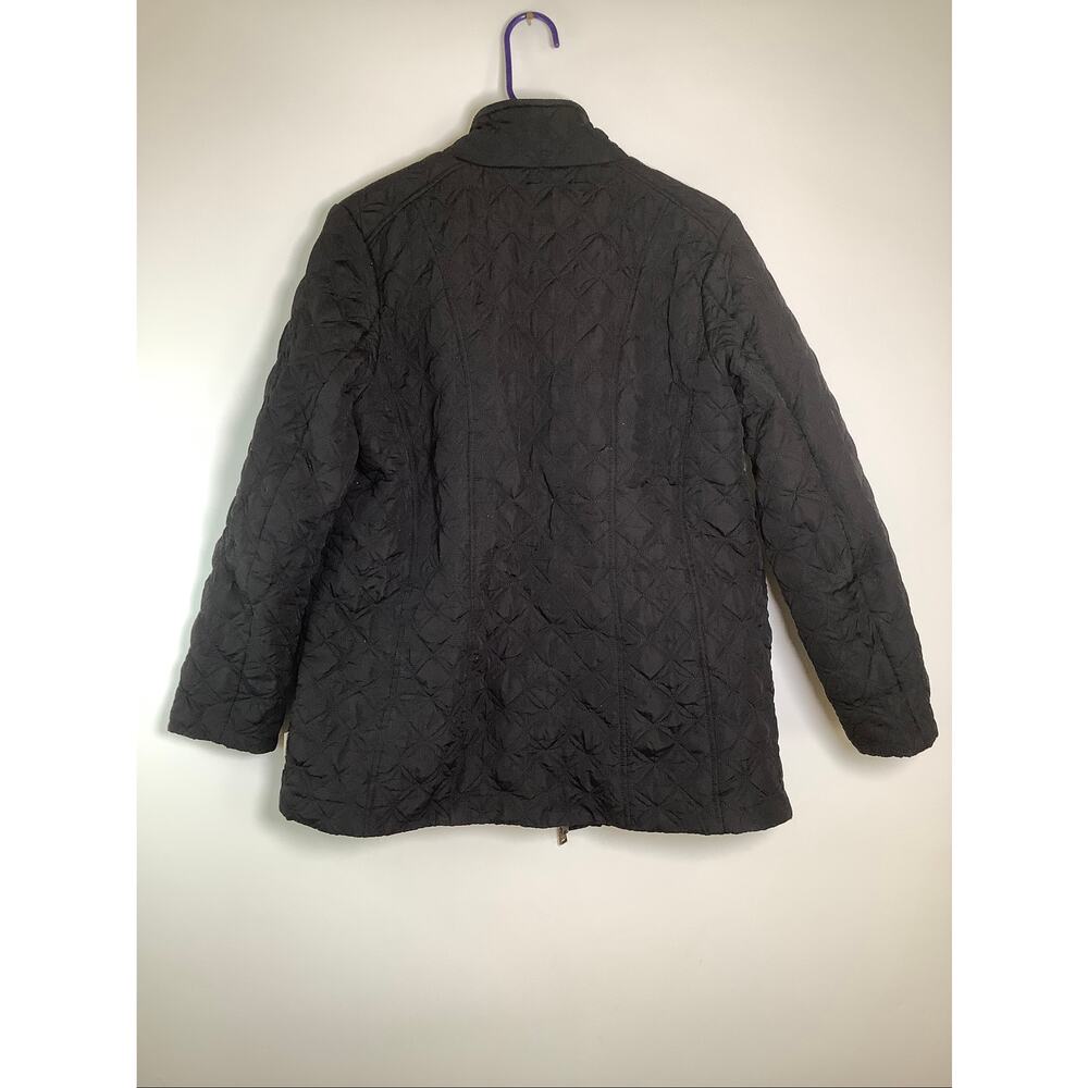 G.H. Bass & Co. Women's Large Black Red Full Zip Quilted Jacket Gorpcore HR9-27 - Picture 5 of 8